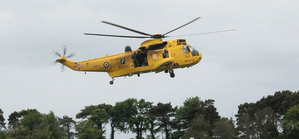 RAF Sea king rescue helicopter